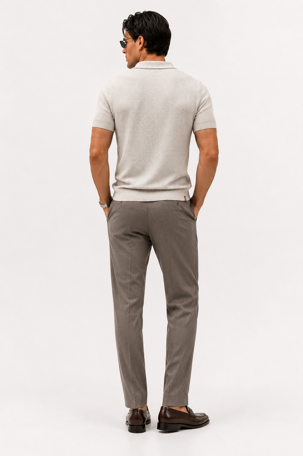Monaco Knit Polo Apricot
